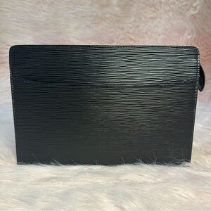 Louis Vuitton Pochette Homme Epi Black Clutch Pouch